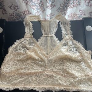 Cream Lace Torrid Bralette